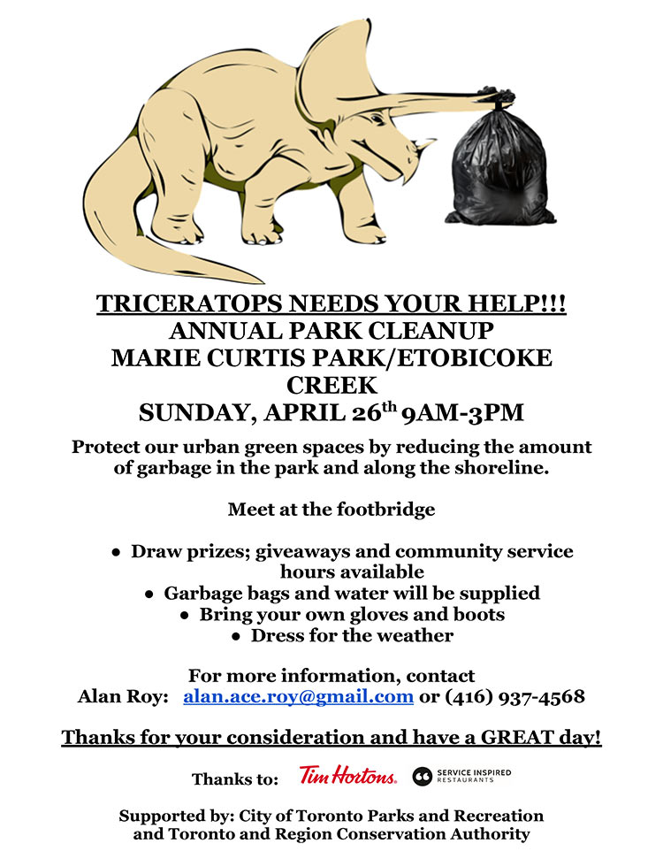 Marie-Curtis-Triceratops-Park-Clean-Up-Poster
